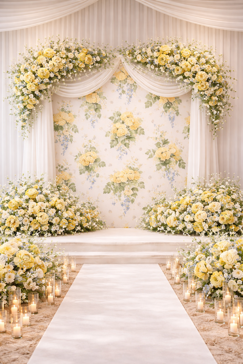 Floral Elegance Cushion Cover