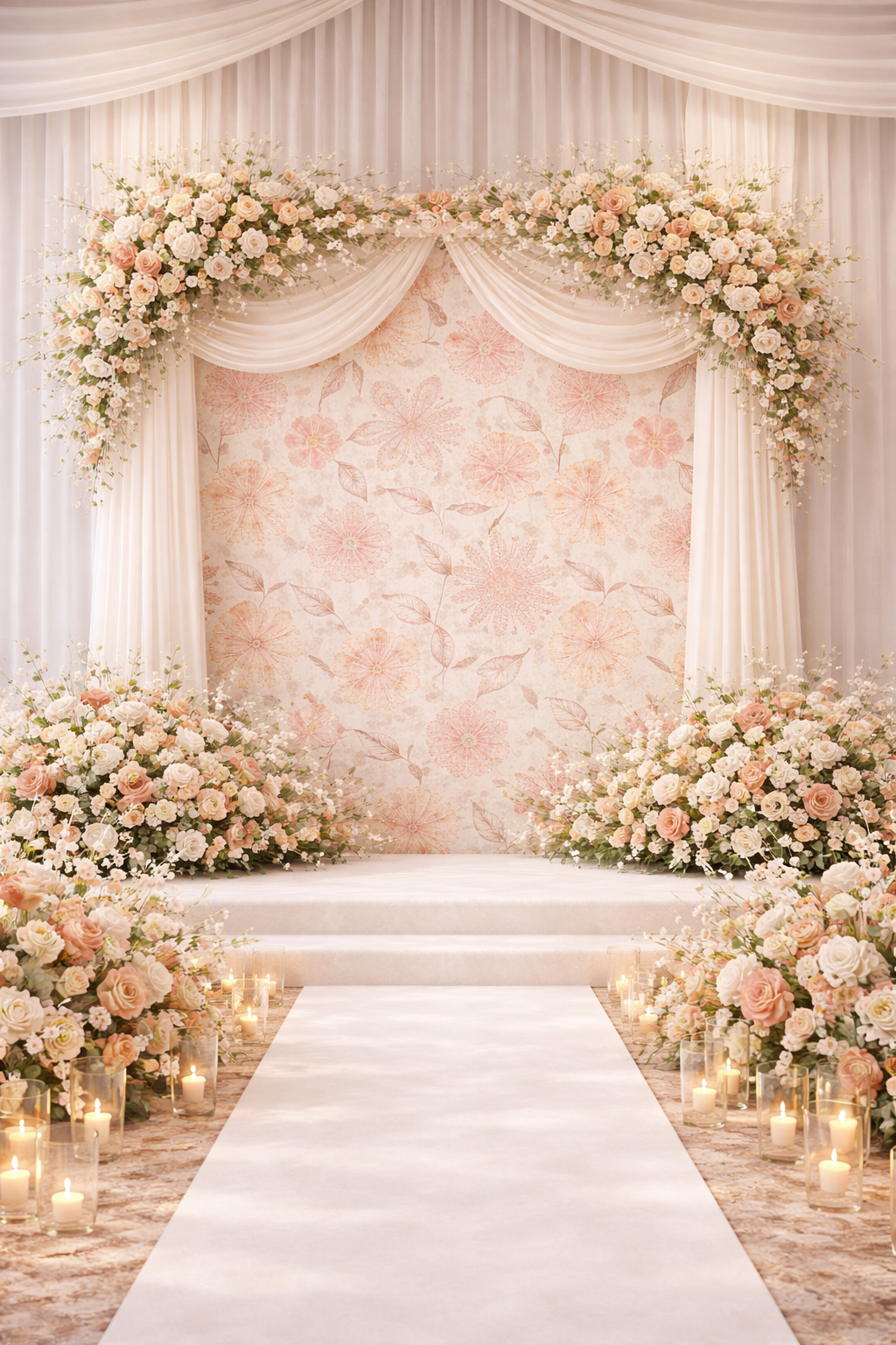 Floral Elegance Cushion Cover